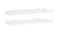 NNEVL Wall Shelves Ledge 2 pcs. 40 x 9 x 3cm - White NNEVL Wall Shelves Ledge 2 pcs. 40 x 9 x 3cm - White
