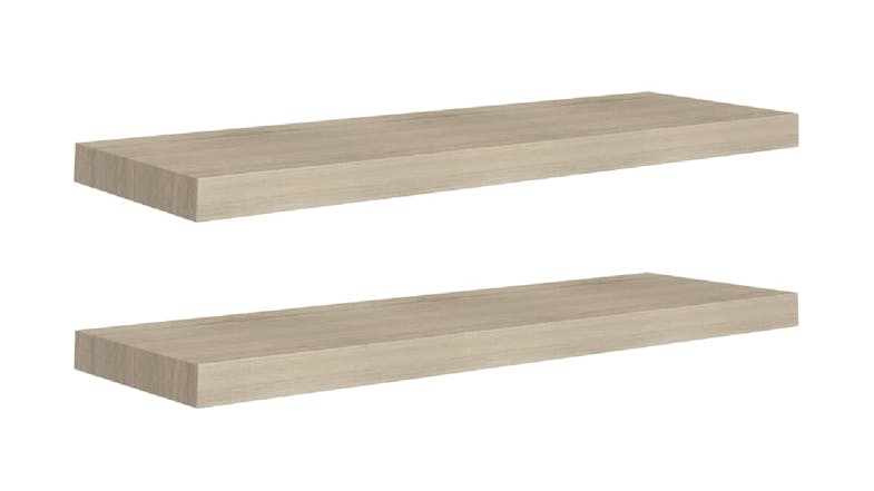 NNEVL Ledge Wall Shelves 2pcs. 80 x 23.5 x 3.8cm - Sonoma Oak NNEVL Ledge Wall Shelves 2pcs. 80 x 23.5 x 3.8cm - Sonoma Oak