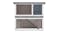 NNEVL Outdoor Rabbit Hutch 1 Door 90cm - Grey Wood NNEVL Outdoor Rabbit Hutch 1 Door 90cm - Grey Wood