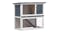 NNEVL Outdoor Rabbit Hutch 1 Door 90cm - Grey Wood NNEVL Outdoor Rabbit Hutch 1 Door 90cm - Grey Wood