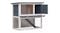 NNEVL Outdoor Rabbit Hutch 1 Door 90cm - Grey Wood NNEVL Outdoor Rabbit Hutch 1 Door 90cm - Grey Wood