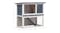 NNEVL Outdoor Rabbit Hutch 1 Door 90cm - Grey Wood NNEVL Outdoor Rabbit Hutch 1 Door 90cm - Grey Wood