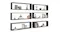 NNEVL Wall Shelves Floating Rectangle 6pcs. 100 x 15 x 30 - Gloss Black NNEVL Wall Shelves Floating Rectangle 6pcs. 100 x 15 x 30 - Gloss Black