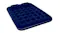 The dark blue inflatable queen airbed shown with two matching inflatable pillows placed at the head The dark blue inflatable queen airbed shown with two matching inflatable pillows placed at the head