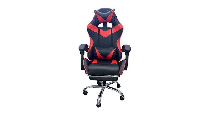 TSB Living Executive Office Chair with Footrest, Massage Function - Red TSB Living Executive Office Chair with Footrest, Massage Function - Red