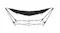Wide front view of the NNEVL 241cm hammock, showcasing the sturdy cross-base metal frame Wide front view of the NNEVL 241cm hammock, showcasing the sturdy cross-base metal frame