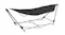 Angled view of the NNEVL hammock highlighting the structural depth of the folding stand Angled view of the NNEVL hammock highlighting the structural depth of the folding stand