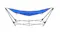 Wide front view of the NNEVL 241cm hammock, showcasing the sturdy cross-base metal frame Wide front view of the NNEVL 241cm hammock, showcasing the sturdy cross-base metal frame