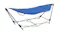 Angled view of the NNEVL hammock highlighting the structural depth of the folding stand Angled view of the NNEVL hammock highlighting the structural depth of the folding stand