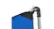 Close-up of the heavy-duty metal hook and ring attachment on the NNEVL hammock stand Close-up of the heavy-duty metal hook and ring attachment on the NNEVL hammock stand