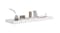 NNEVL Floating Ledge Wall Shelves 80 x 23.5 x 3.8cm - White NNEVL Floating Ledge Wall Shelves 80 x 23.5 x 3.8cm - White