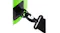 Black swivel snap hook clipped into the D-ring of the green NNEVL 10L dry bag Black swivel snap hook clipped into the D-ring of the green NNEVL 10L dry bag