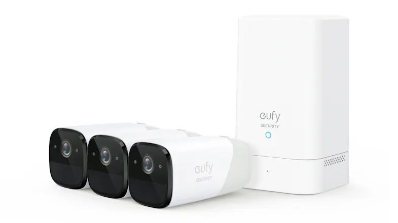 Eufy Cam 2 Pro 2K Outdoor Wireless Smart Security Camera - 3 Pack with HomeBase2 (White) Eufy Cam 2 Pro 2K Outdoor Wireless Smart Security Camera - 3 Pack with HomeBase2 (White)