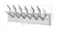 A wall-mounted coat rack with dimensions labelled in 49 cm long and 18 cm high A wall-mounted coat rack with dimensions labelled in 49 cm long and 18 cm high