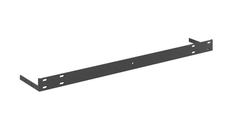 A U-shaped metal mounting bracket with pre-drilled screw holes A U-shaped metal mounting bracket with pre-drilled screw holes