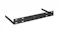 Close‑up of the black metal wall‑mounting bracket alone, showing elongated screw slots Close‑up of the black metal wall‑mounting bracket alone, showing elongated screw slots