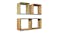 NNEVL Reclaimed Teak Wall Shelves 3pcs. - Multicoloured NNEVL Reclaimed Teak Wall Shelves 3pcs. - Multicoloured