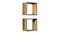 NNEVL Reclaimed Teak Wall Shelves 3pcs. - Multicoloured NNEVL Reclaimed Teak Wall Shelves 3pcs. - Multicoloured