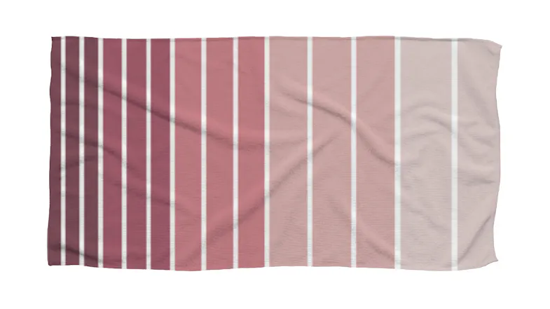 Havana Outdoor Beach Towel 86 x 160cm - Rosy Stripes Havana Outdoor Beach Towel 86 x 160cm - Rosy Stripes