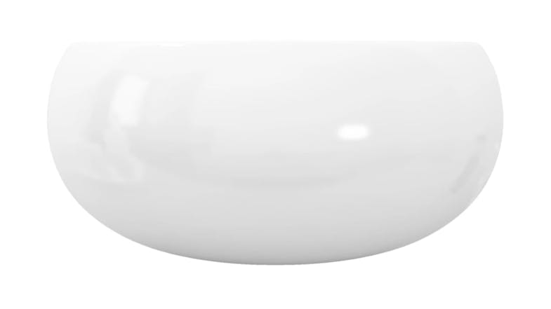 NNEVL Rounded Edge Ceramic Basin 40 x 15cm - White NNEVL Rounded Edge Ceramic Basin 40 x 15cm - White