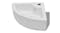 NNEVL Basin w/ Overflow Corner Ceramic 45 x 32 x 12.5cm - White NNEVL Basin w/ Overflow Corner Ceramic 45 x 32 x 12.5cm - White