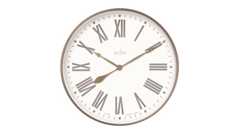 Acctim "Northfield" Wall Clock - White/Champagne Acctim "Northfield" Wall Clock - White/Champagne