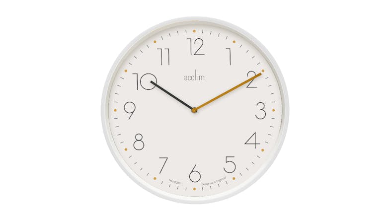 Acctim "Taby" Wall Clock - White Acctim "Taby" Wall Clock - White