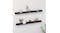 NNEVL Ledge Wall Shelves 2pcs. 100 x 9 x 3cm - Black NNEVL Ledge Wall Shelves 2pcs. 100 x 9 x 3cm - Black