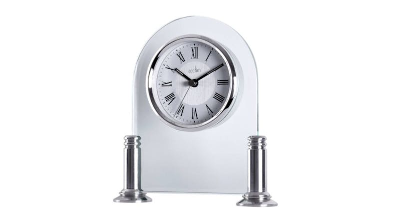 Acctim "Bewdley" Mantel Clock - Silver/Glass Acctim "Bewdley" Mantel Clock - Silver/Glass