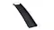 A foldable black ramp is shown partially folded, highlighting the hinged design for easy storage A foldable black ramp is shown partially folded, highlighting the hinged design for easy storage