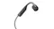 Underside view of wireless headphones showing control buttons Underside view of wireless headphones showing control buttons