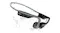 Dynamic view of wireless headphones highlighting water splashes Dynamic view of wireless headphones highlighting water splashes