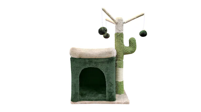 4Paws Cat Tower & Scratching Post 70cm - Desert Green 4Paws Cat Tower & Scratching Post 70cm - Desert Green