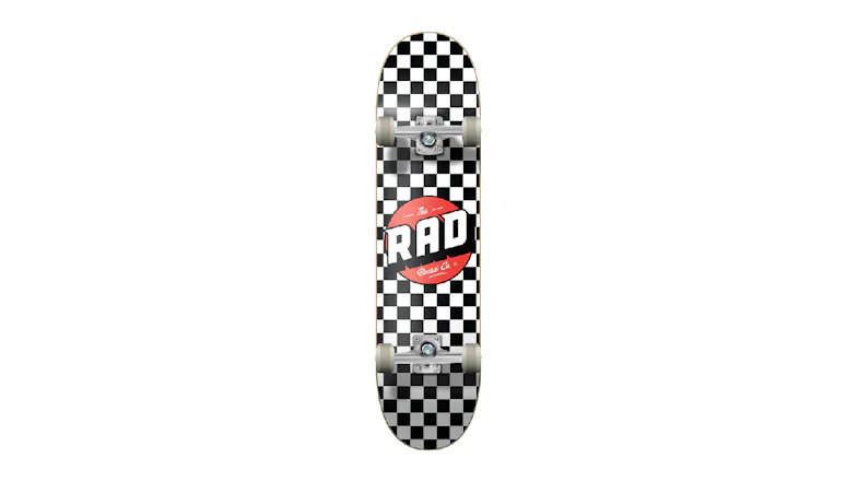 RAD Board Co. Dude Crew Complete Skateboard 19 x 78cm - Classic Checkers RAD Board Co. Dude Crew Complete Skateboard 19 x 78cm - Classic Checkers