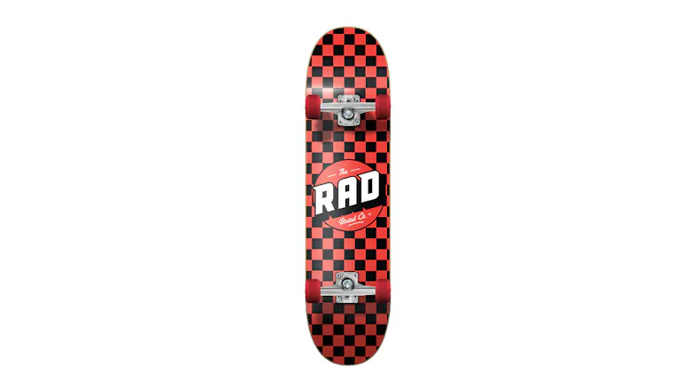 RAD Board Co. Dude Crew Complete Skateboard 17 x 78cm - Red Checkers RAD Board Co. Dude Crew Complete Skateboard 17 x 78cm - Red Checkers