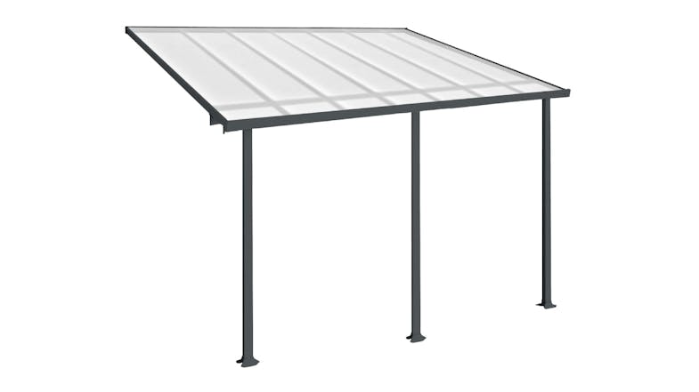 TSB Living Aluminium Patio Canopy 5.6 x 3 x 2m - Grey TSB Living Aluminium Patio Canopy 5.6 x 3 x 2m - Grey