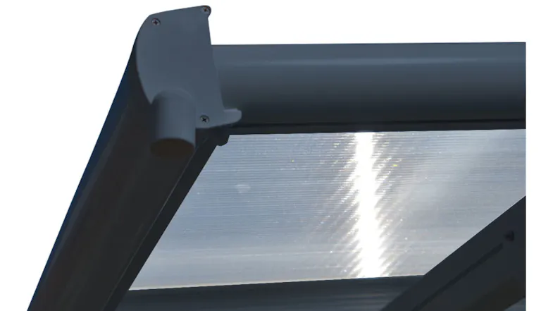 TSB Living Aluminium Patio Canopy 4.3 x 3 x 2m - Grey TSB Living Aluminium Patio Canopy 4.3 x 3 x 2m - Grey