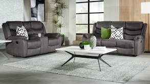 Balmoral 2 Piece Fabric Recliner Lounge Suite