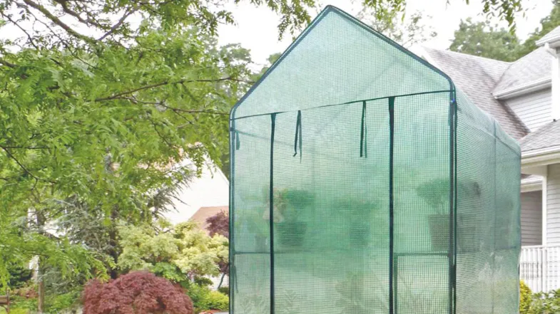 TSB Living Walk-In PE Greenhouse 1.2 x 1.9 x 1.9m - Green TSB Living Walk-In PE Greenhouse 1.2 x 1.9 x 1.9m - Green