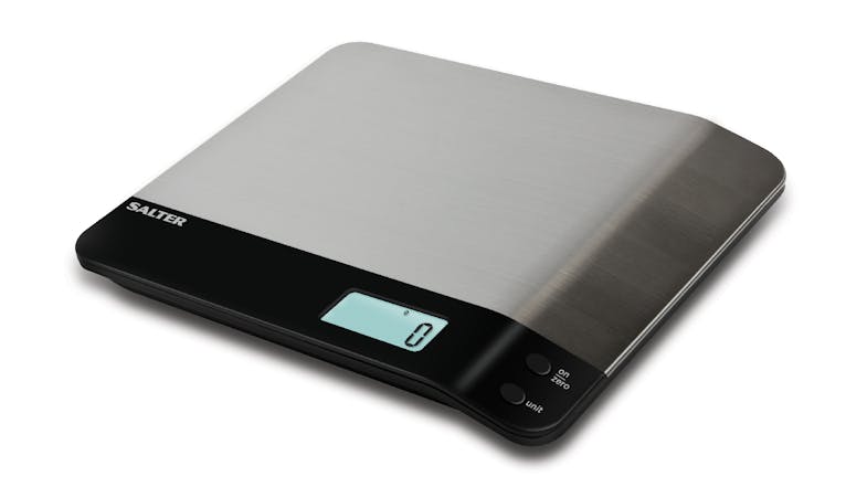 Salter Curved Electronic Kitchen Scales - Silver/Black Salter Curved Electronic Kitchen Scales - Silver/Black
