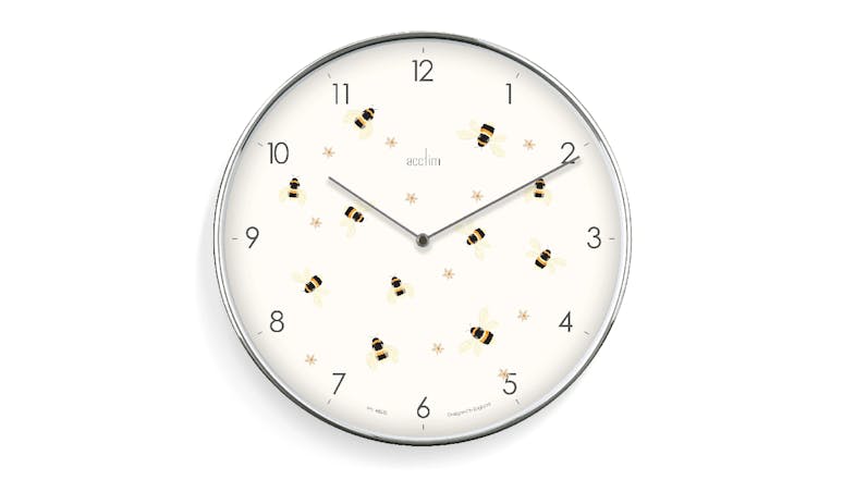 Acctim "Society" Wall Clock - Bees & Flowers Acctim "Society" Wall Clock - Bees & Flowers