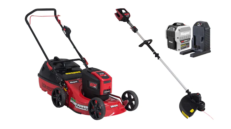 60V AL Battery Mower with Batter Line Trimmer Kit 60V AL Battery Mower with Batter Line Trimmer Kit