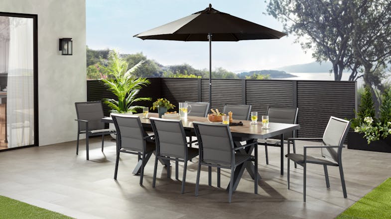 Bali 9 Piece Outdoor Extension Dining Suite Bali 9 Piece Outdoor Extension Dining Suite