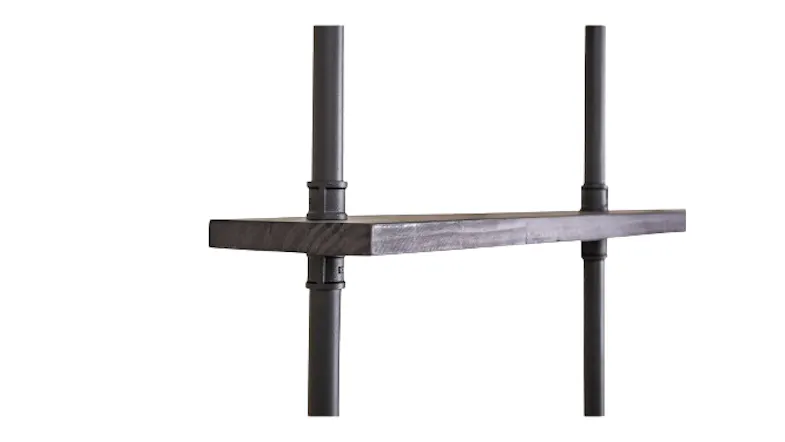TSB Living Industrial Pipe Desk & Shelf Set TSB Living Industrial Pipe Desk & Shelf Set