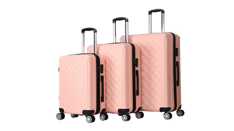 TSB Living Luggage Set 3pcs. - Diamond Pink TSB Living Luggage Set 3pcs. - Diamond Pink
