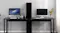 TSB Living 2 Person Desk with Dividing Bookshelf - Black TSB Living 2 Person Desk with Dividing Bookshelf - Black