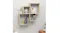 Stylish wall shelf with books, plants, and decor Stylish wall shelf with books, plants, and decor