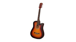 Tune Master 38" Acoustic Guitar with Carry Bag - Dark Ombre