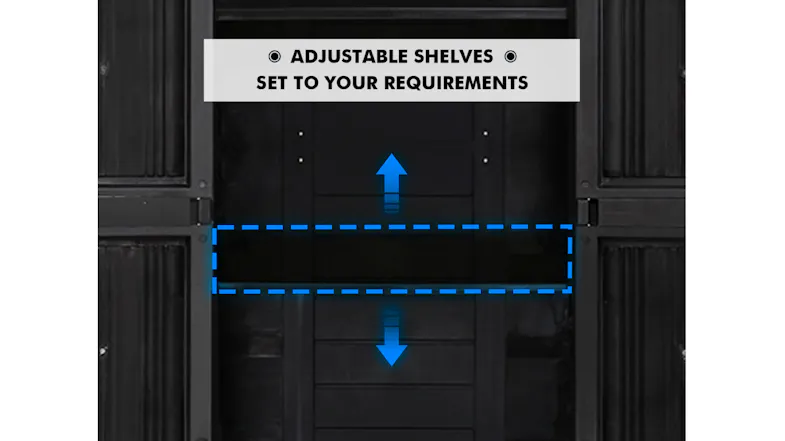 TSB Living Full-Height Outdoor Storage Cabinet - Black TSB Living Full-Height Outdoor Storage Cabinet - Black