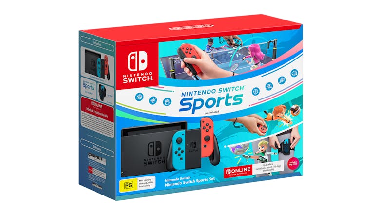 Nintendo Switch Neon Console with Nintendo Switch Sports Set (PG)